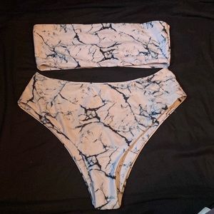 two piece bathing suit